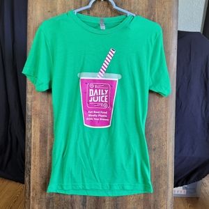 Vintage Feel Vegan Drink your Greens Tshirt Size XS